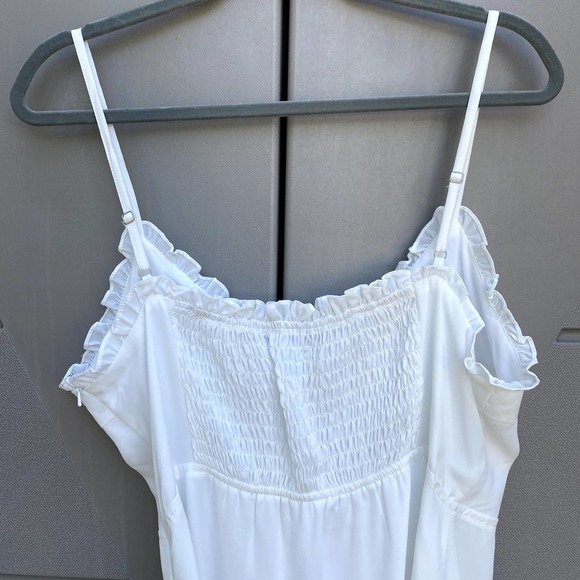 Superdown Women's New White Charlee Frill Cami Dress Size Xl - Picture 11 of 11